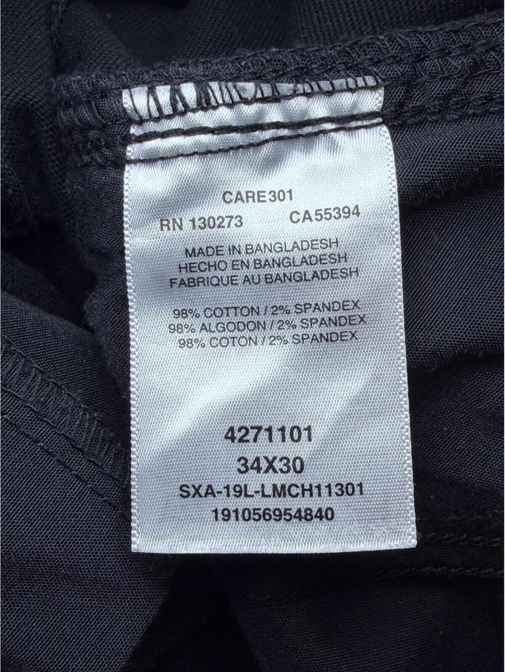 Lee Men's Black Cargo Pants Size 34X30 Workwear Durable Cotton - Picture 6 of 8